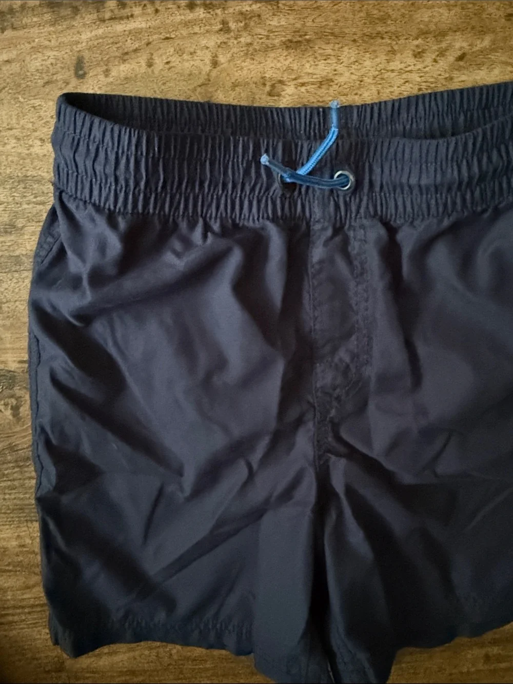 Navy Swim Shorts with Blue Drawstring kids large 10/12